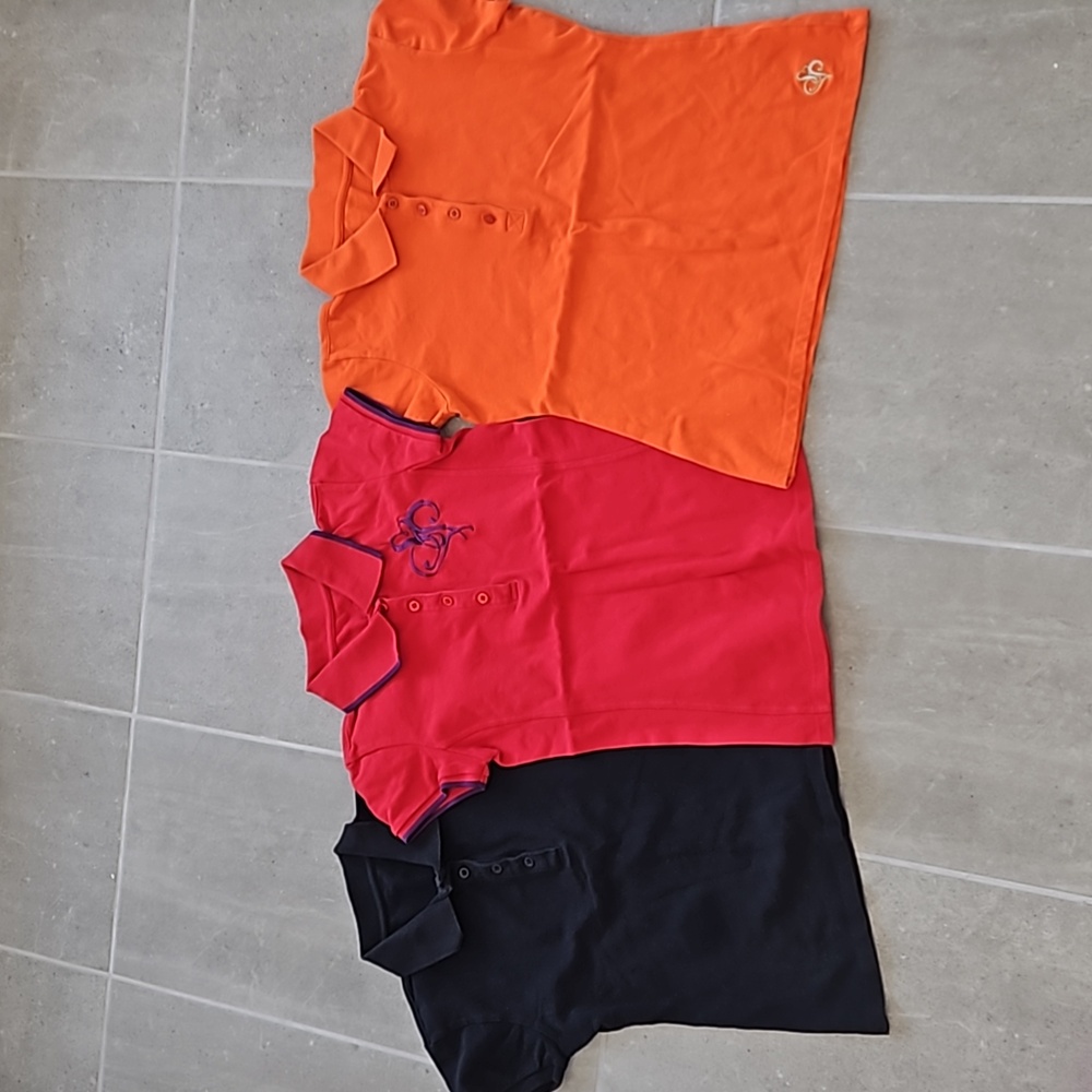 Ladies polo shirts 3pcs Size S